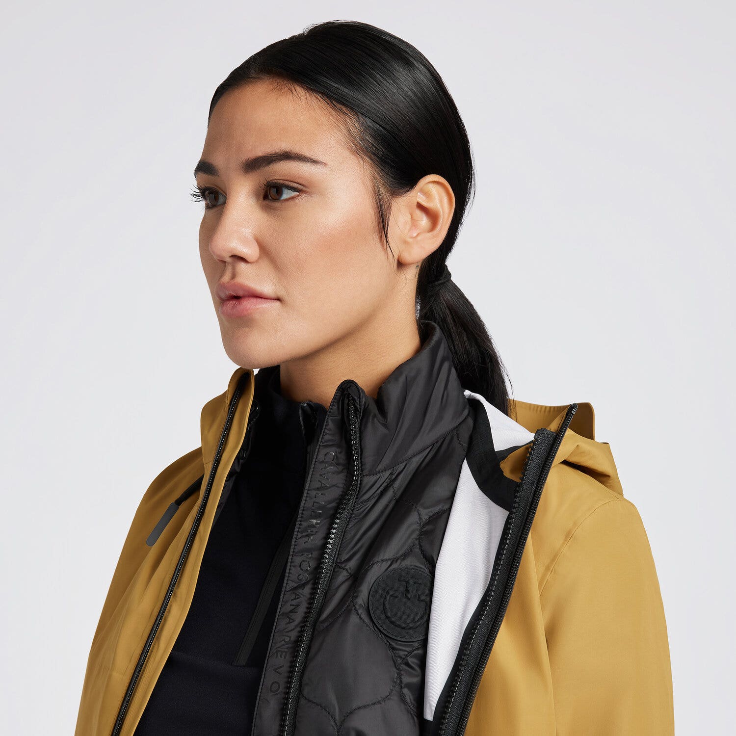 Cavalleria Toscana Giacca Cavalleria Toscana Revolution da donna 3 Way GOLDEN OCHRE-4