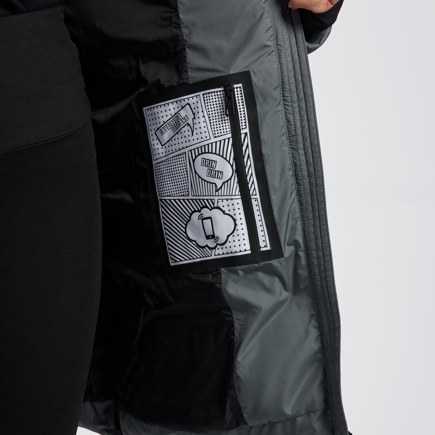 Cavalleria Toscana Cavalleria Toscana Women's Down Parka STORMY GREY-3