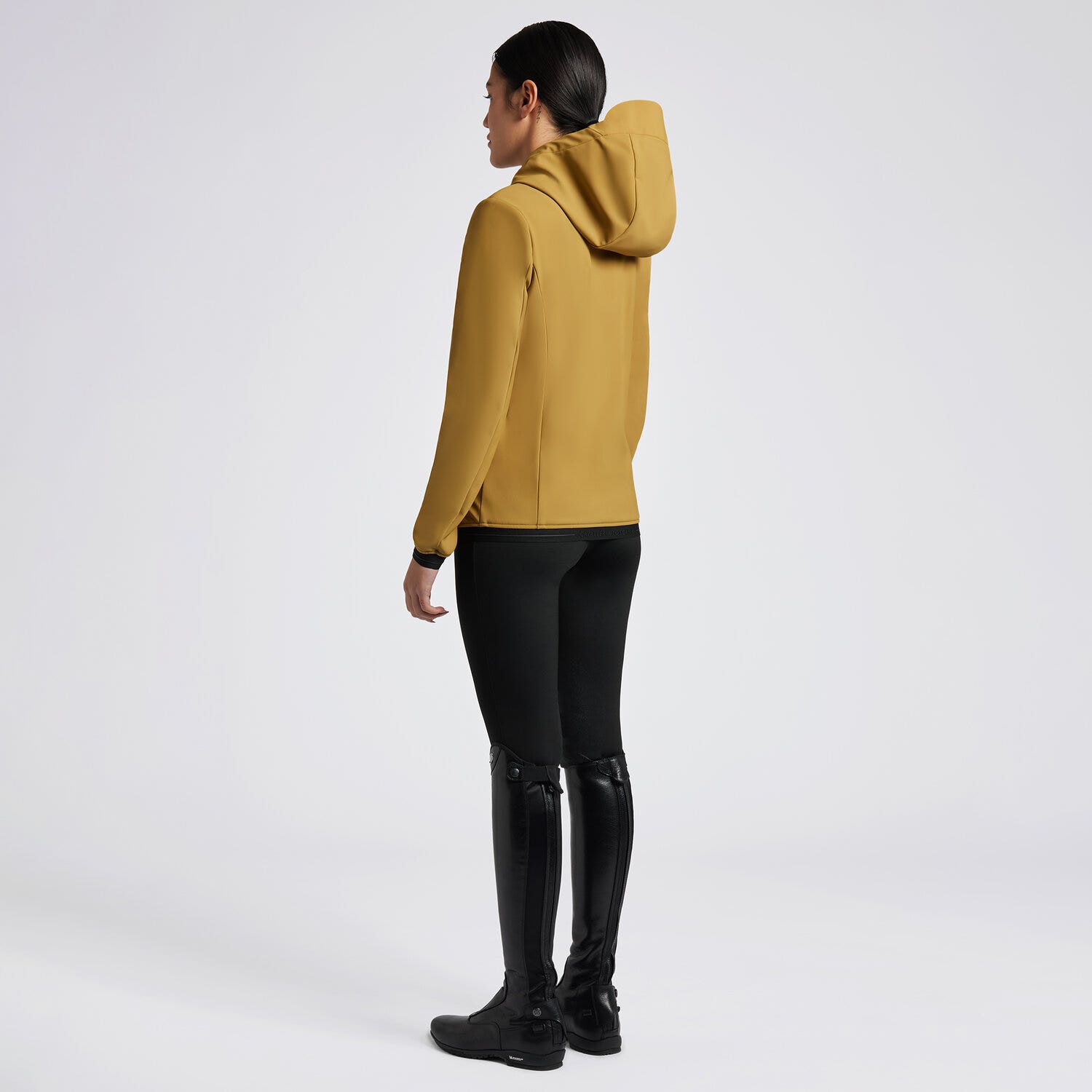 Cavalleria Toscana Cavalleria Toscana Women's Thermal Hooded Softshell Jacket GOLDEN OCHRE-2