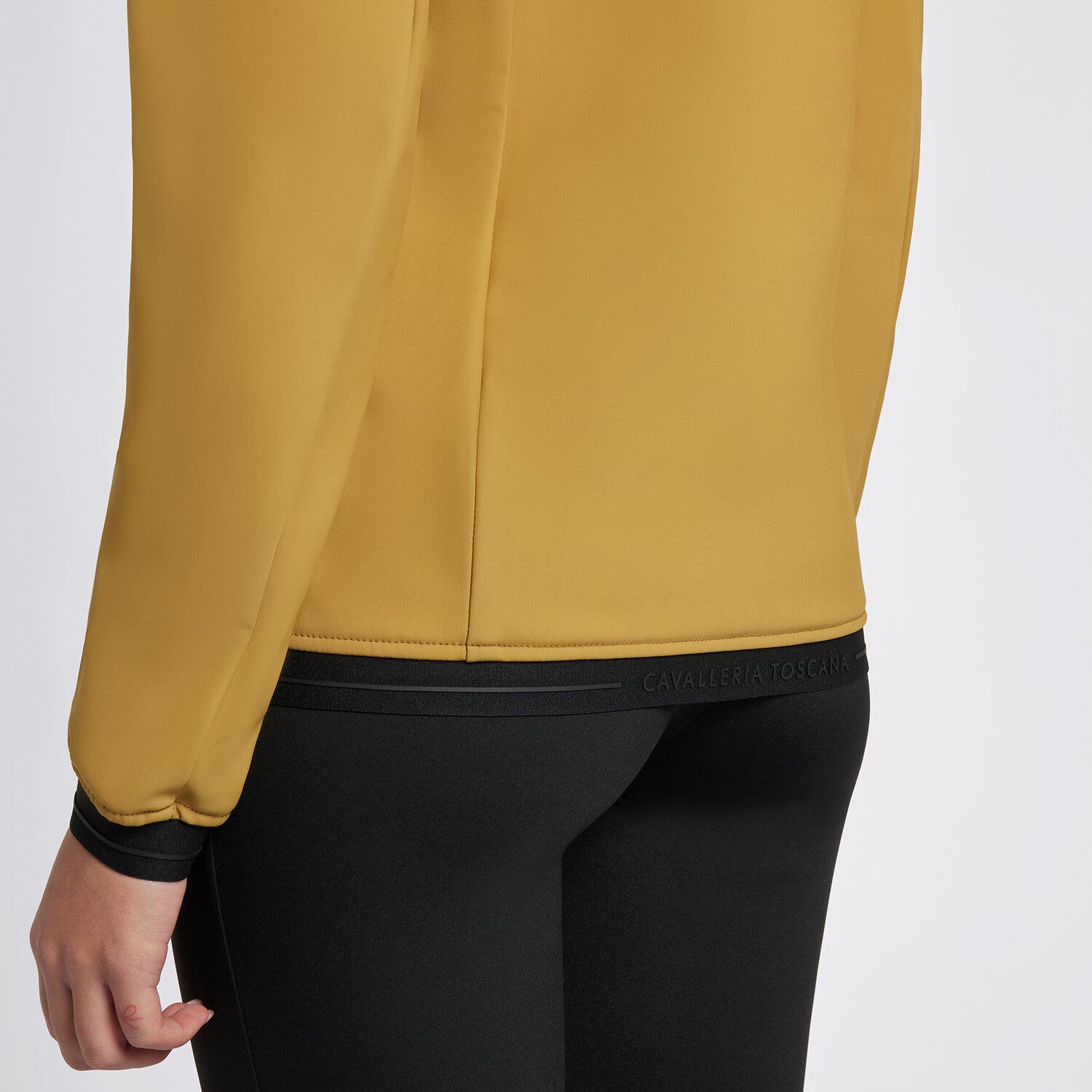 Cavalleria Toscana Cavalleria Toscana Women's Thermal Hooded Softshell Jacket GOLDEN OCHRE-4