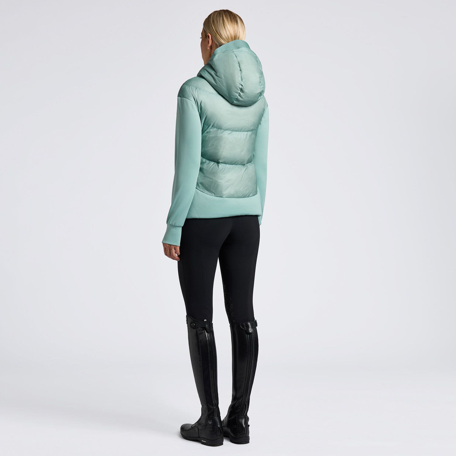 Cavalleria Toscana Cavalleria Toscana Women's Puffer Jacket LIGHT TEAL GREEN-2