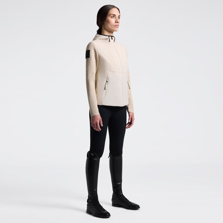 Women's Hooded Jacket in Tech Knit | Cavalleria Toscana