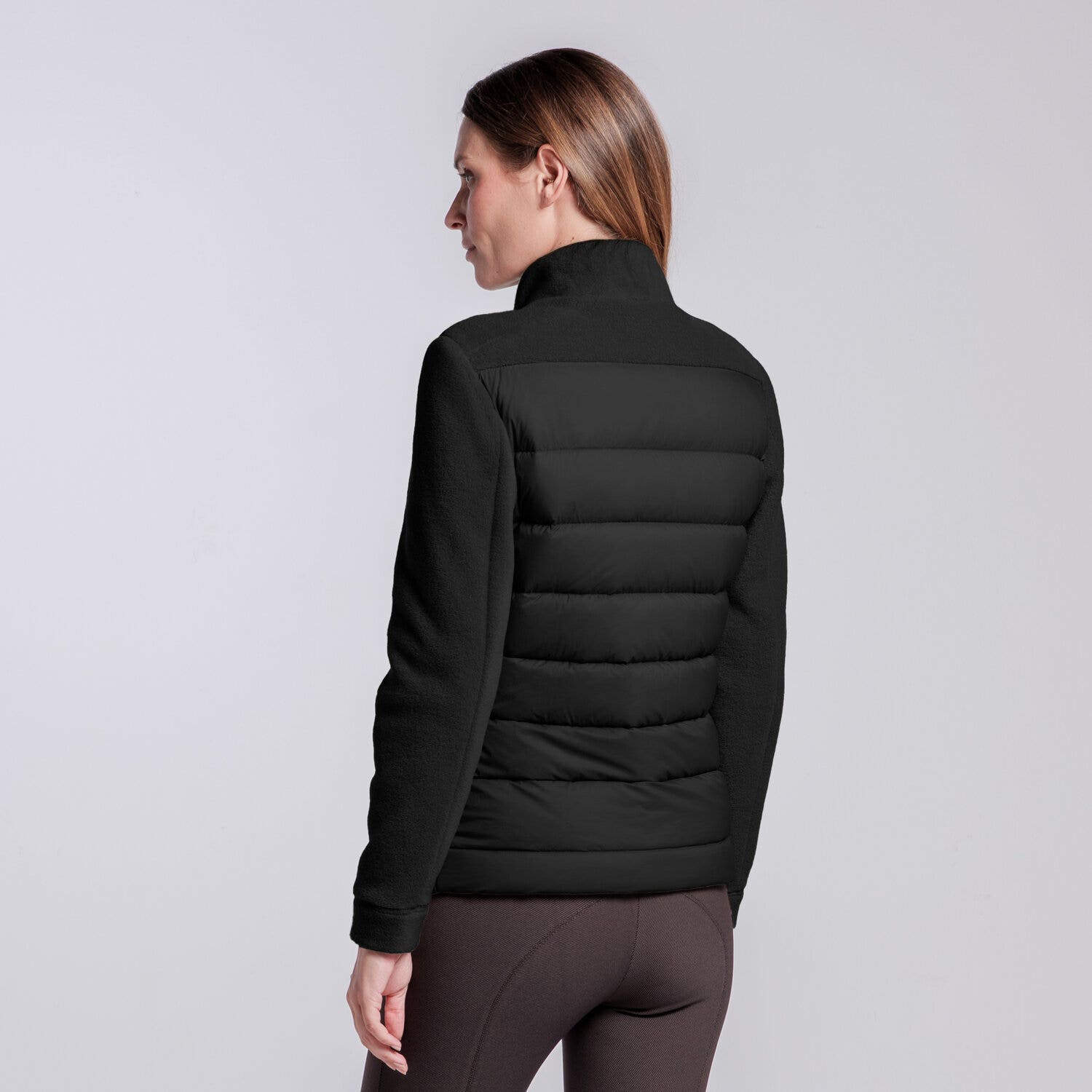 Cavalleria Toscana GIACCA IN PIUMA D'ANATRA CON ZIP DA DONNA BLACK-3