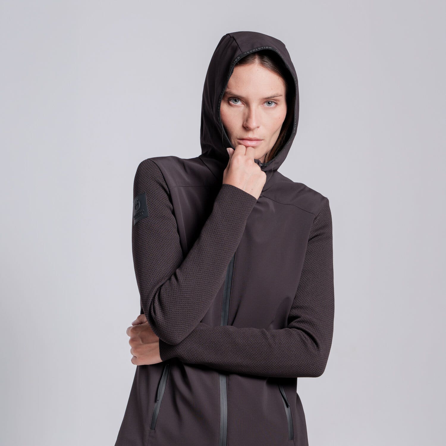 Cavalleria Toscana SOFTSHELL REVOLUTION IN MAGLIA TECNICA DA DONNA ESPRESSO-4