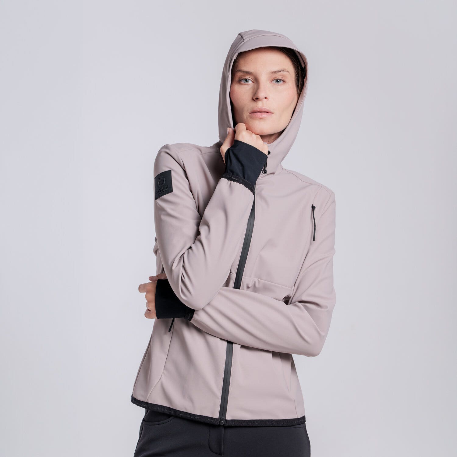 Cavalleria Toscana SOFTSHELL CON CAPPUCCIO DA DONNA CIPRIA-3