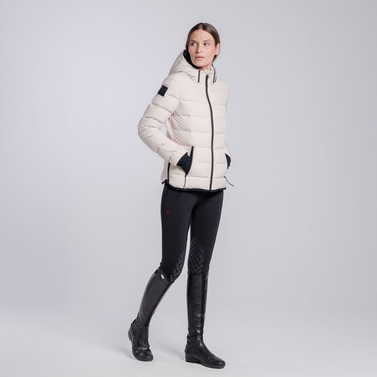Cavalleria Toscana PIUMINO CON CAPPUCCIO ESTRAIBILE DA DONNA RAINY DAY-1