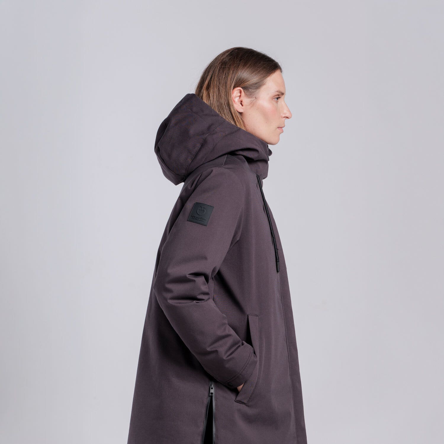 Cavalleria Toscana PARKA LUNGO DA DONNA ESPRESSO-2