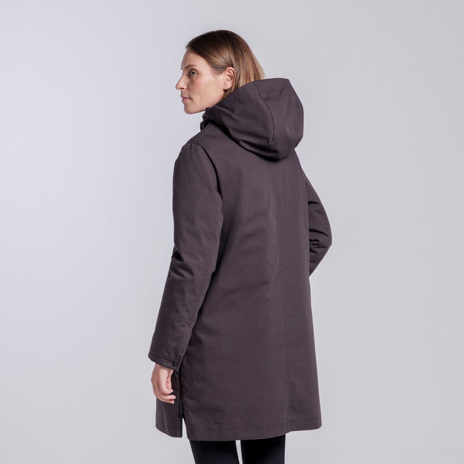 Cavalleria Toscana PARKA LUNGO DA DONNA ESPRESSO-3