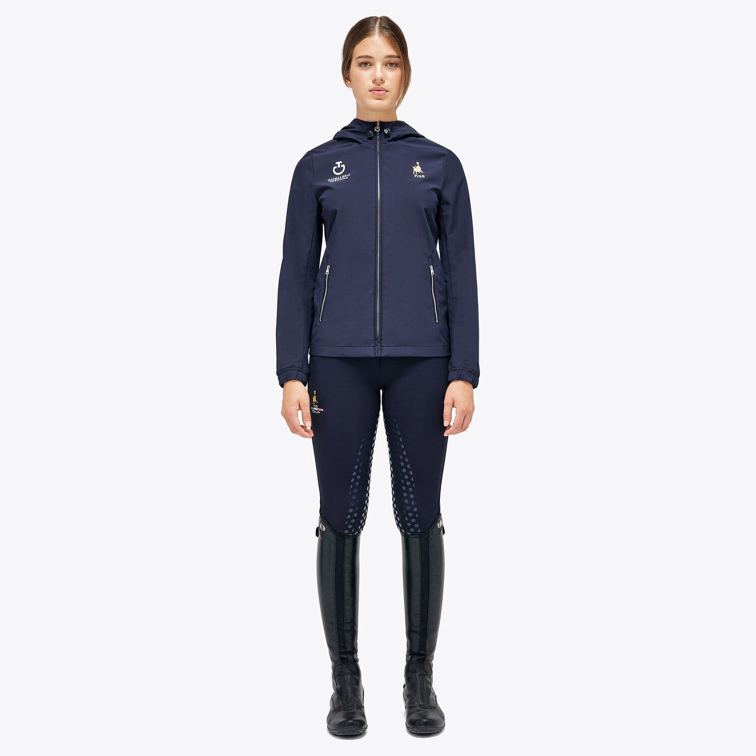 Cavalleria Toscana Women's FISE Softshell NAVY-1