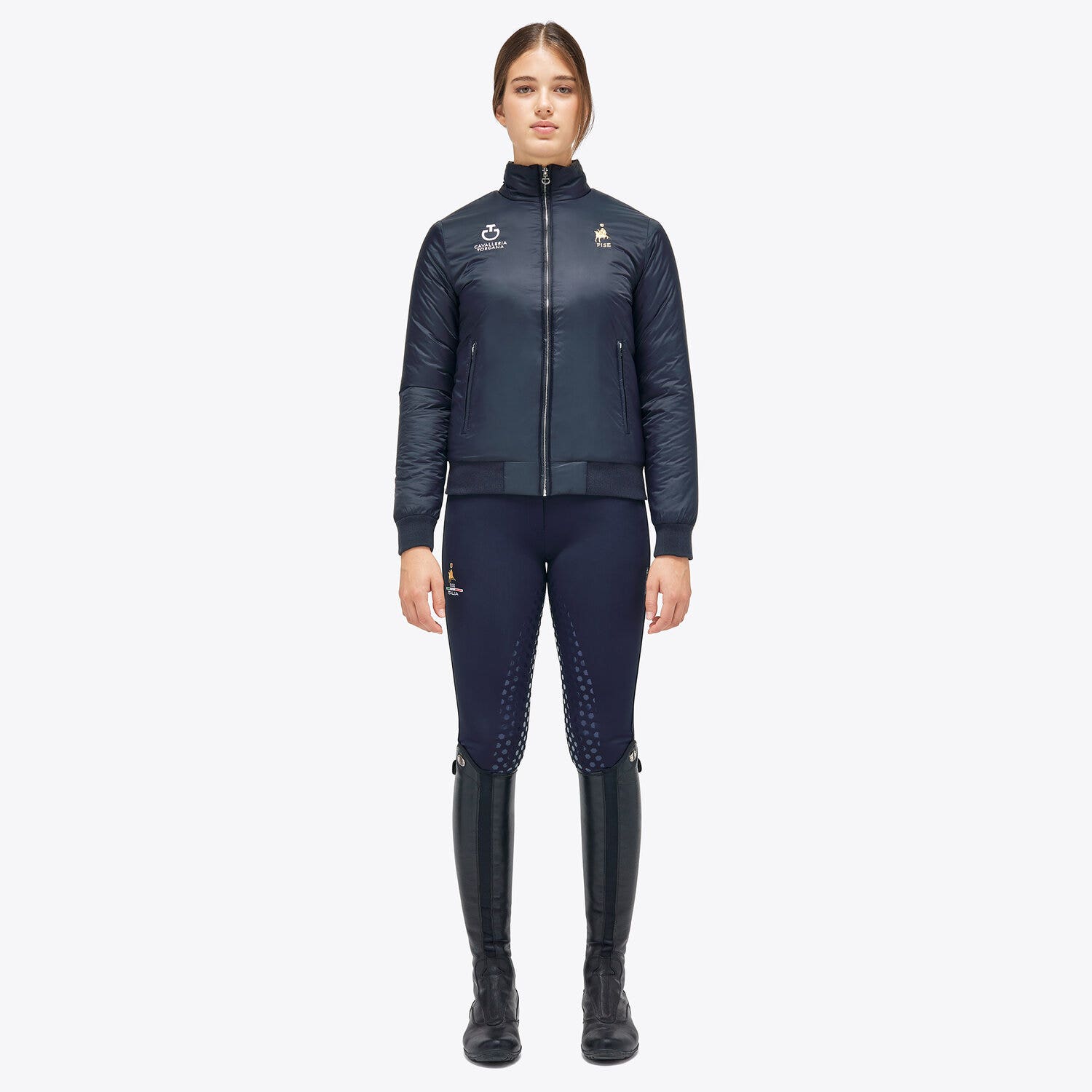 Cavalleria Toscana Women's FISE bomber NAVY-1