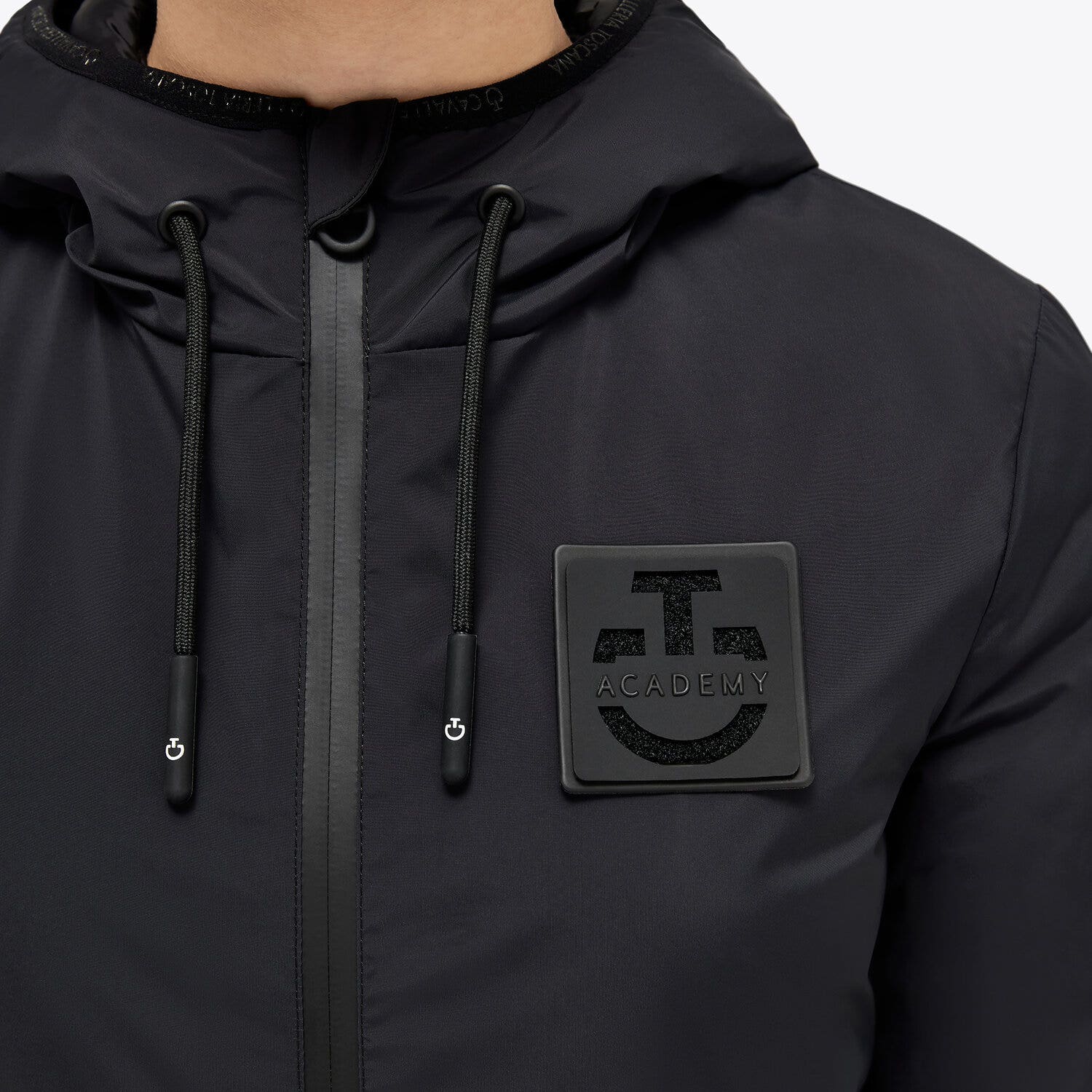 Cavalleria Toscana CT Academy unisex nylon bomber jacket BLACK-4