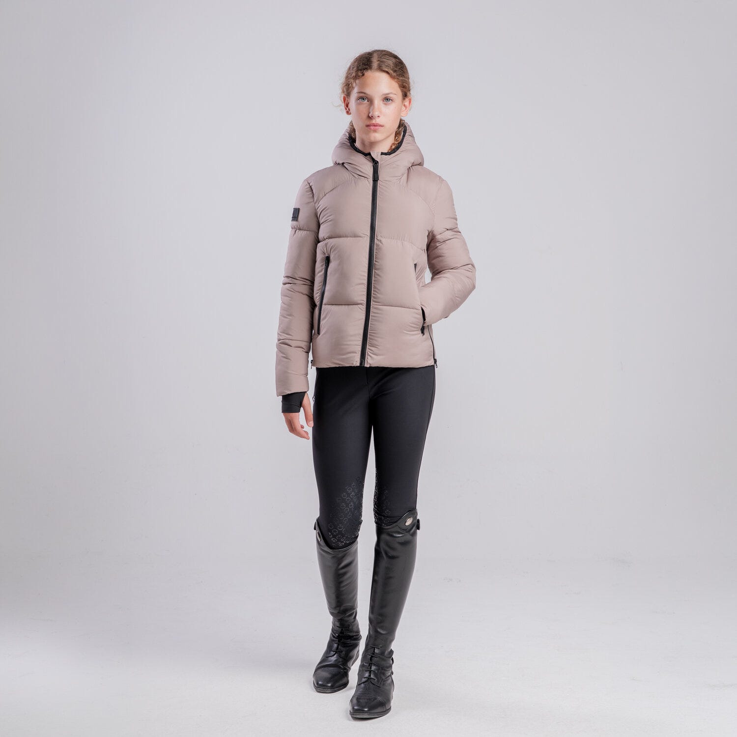 Unisex children’s nylon down jacket