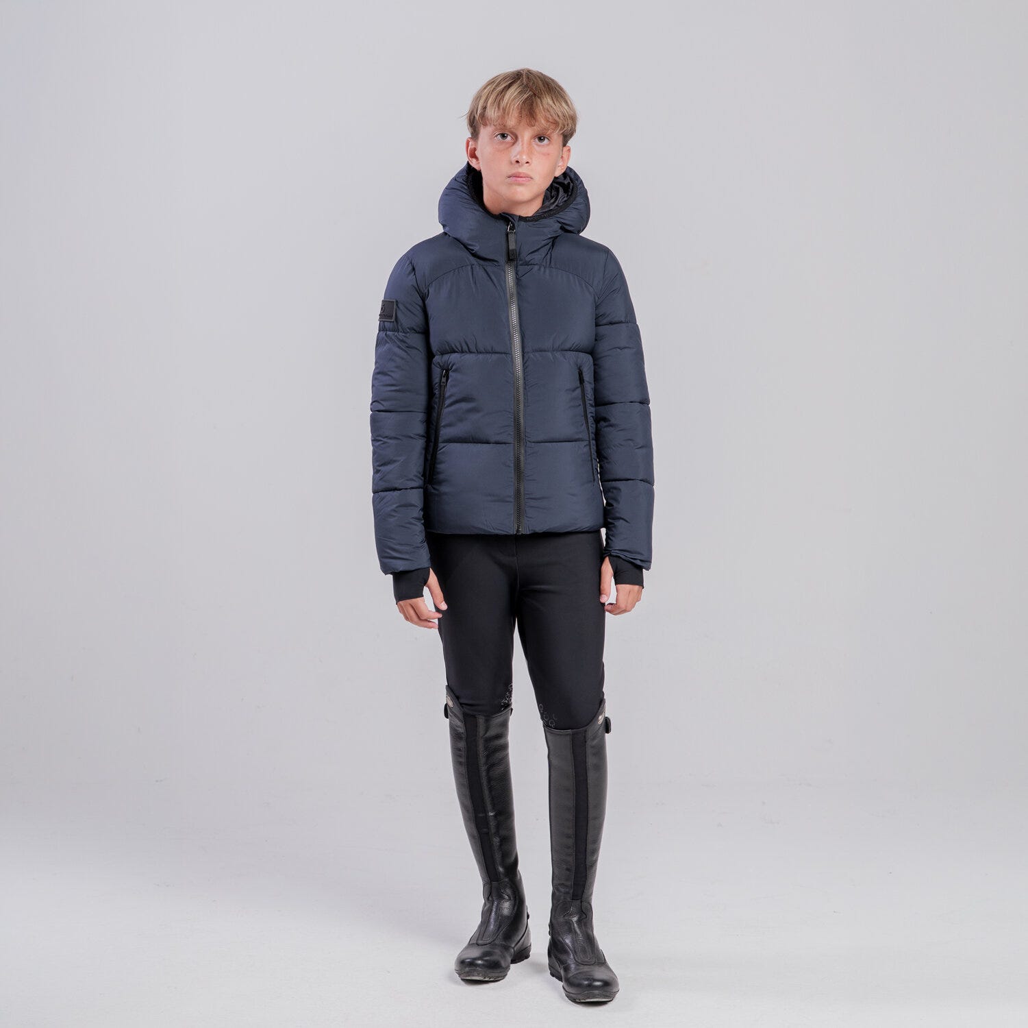 Unisex children’s nylon down jacket