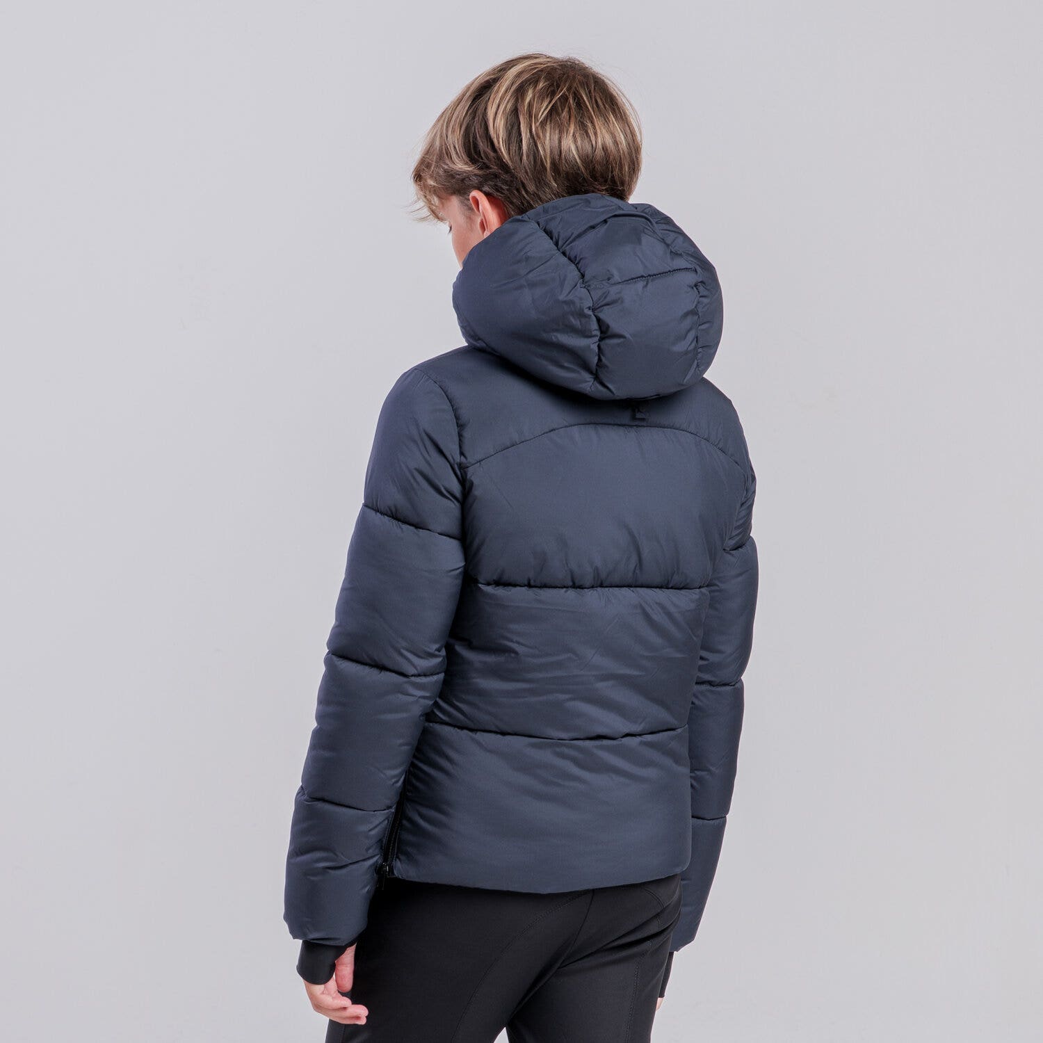 Cavalleria Toscana Unisex children’s nylon down jacket NAVY-3