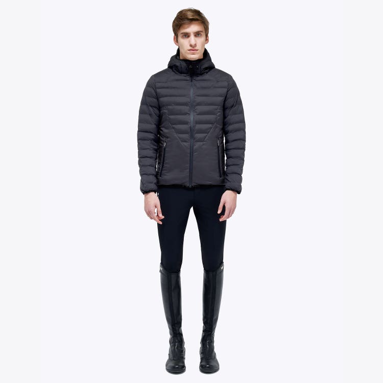 Cavalleria Toscana Nylon puffer jacket with hood NAVY-1