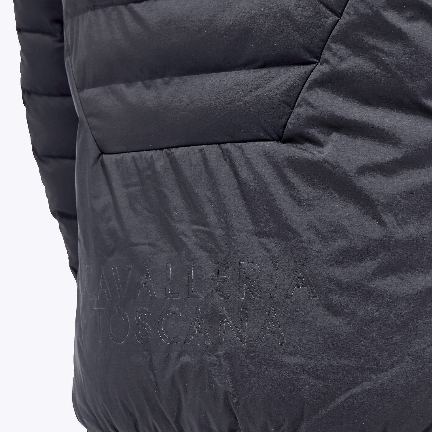 Cavalleria Toscana Nylon puffer jacket with hood NAVY-4