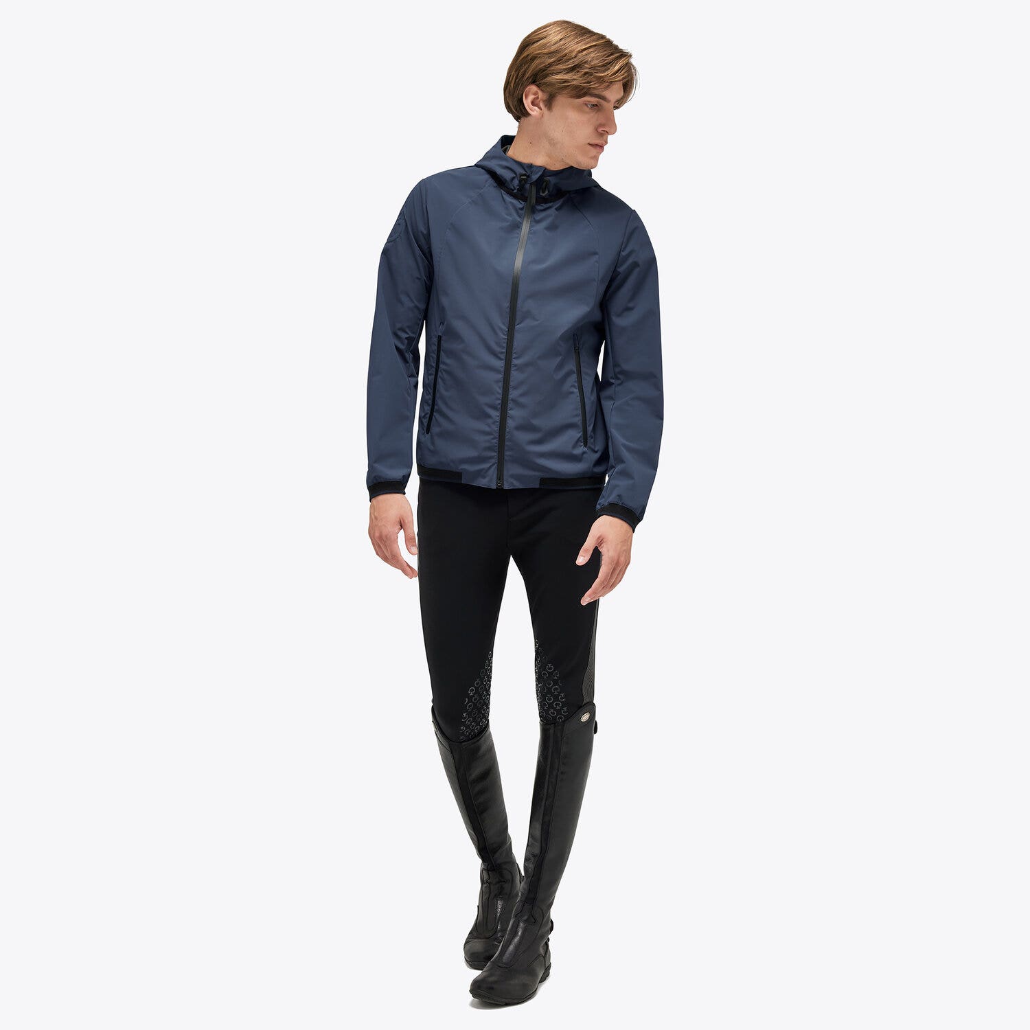 Cavalleria Toscana Men's Ct waterproof Hooded Jacket ATLANTIC BLUE-4