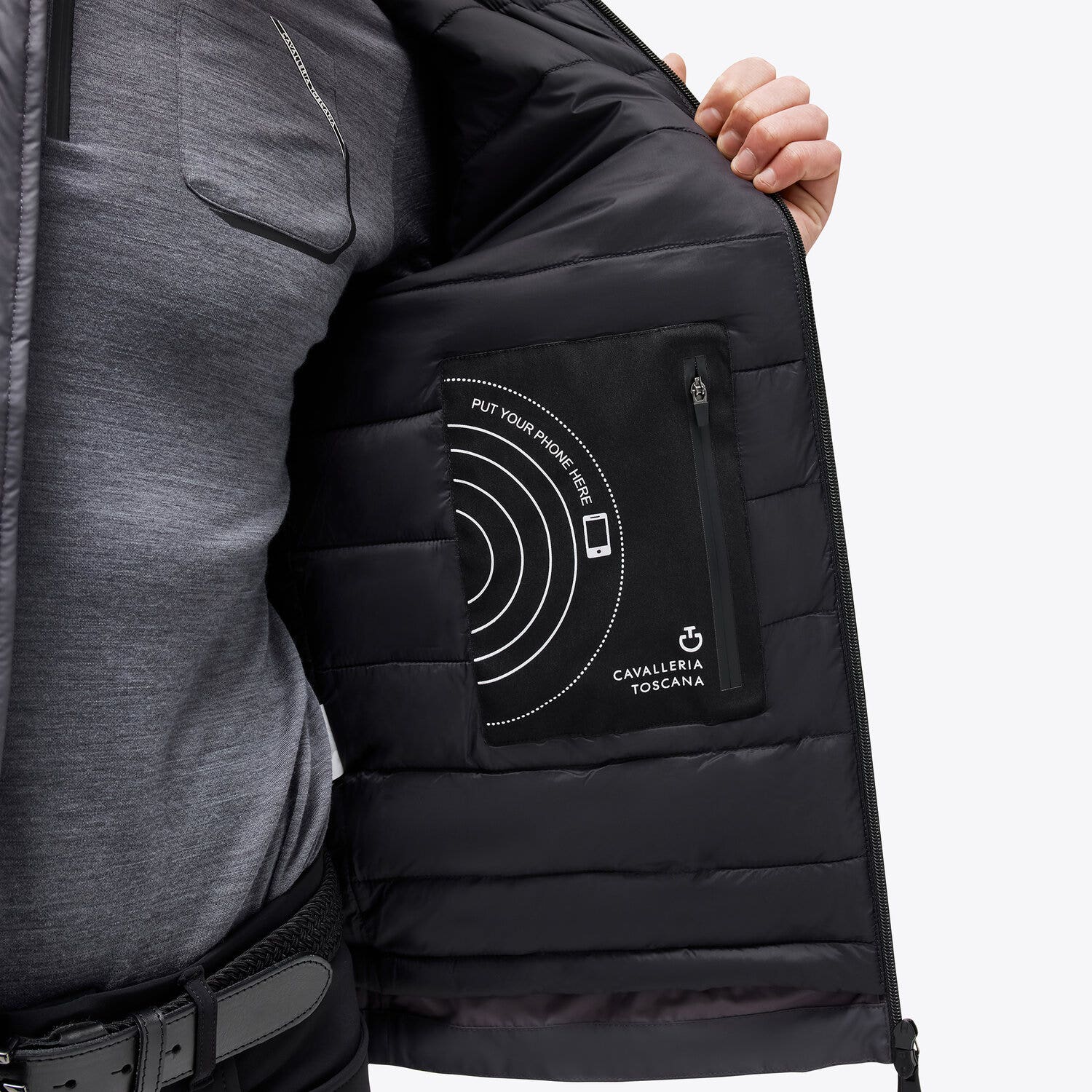 Cavalleria Toscana Men's softshell IRON GREY-4