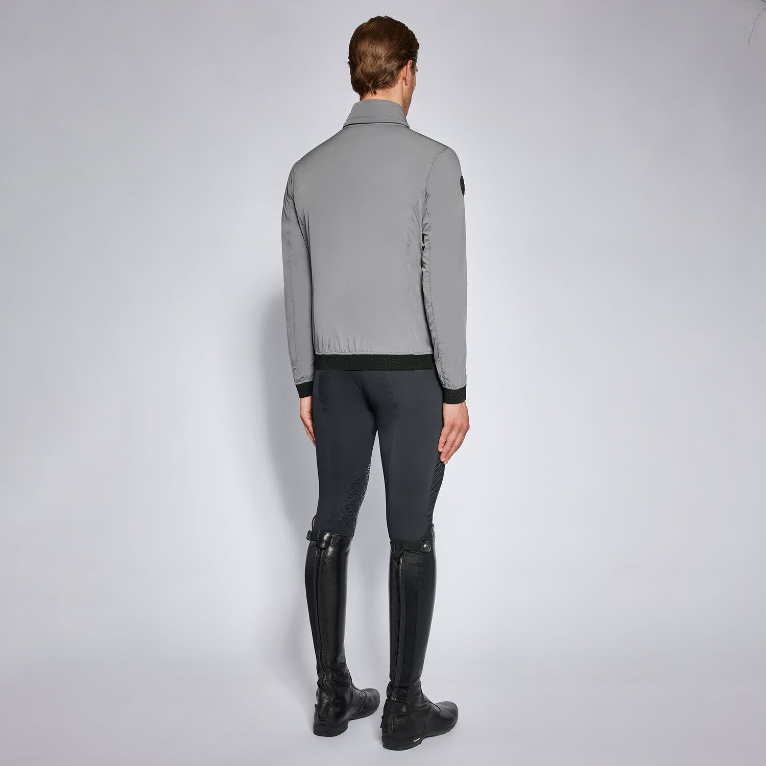 Cavalleria Toscana Men's lightweight windproof jacket GREY-2