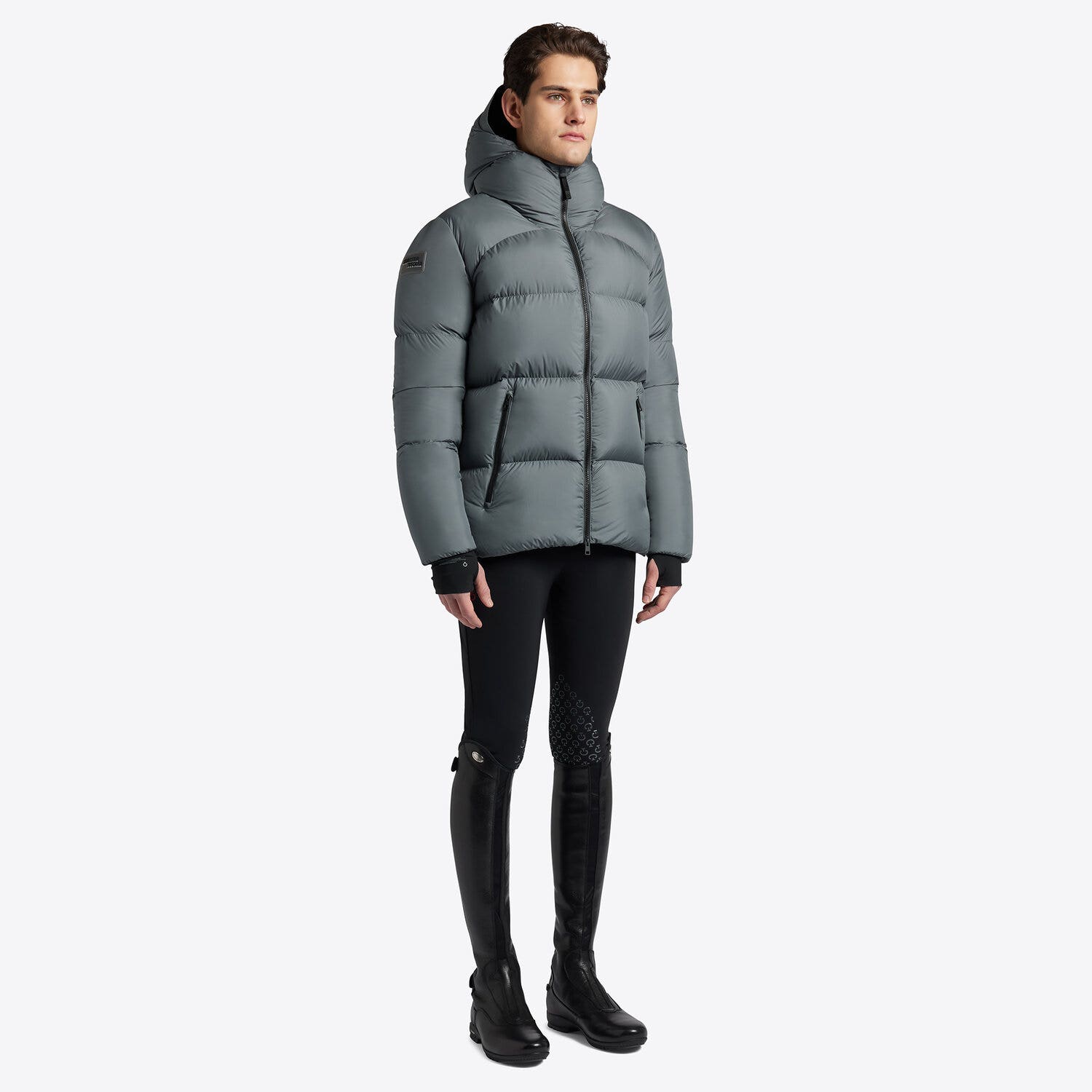 Cavalleria Toscana Cavalleria Toscana Men's Utility Down Jacket STORMY GREY-1