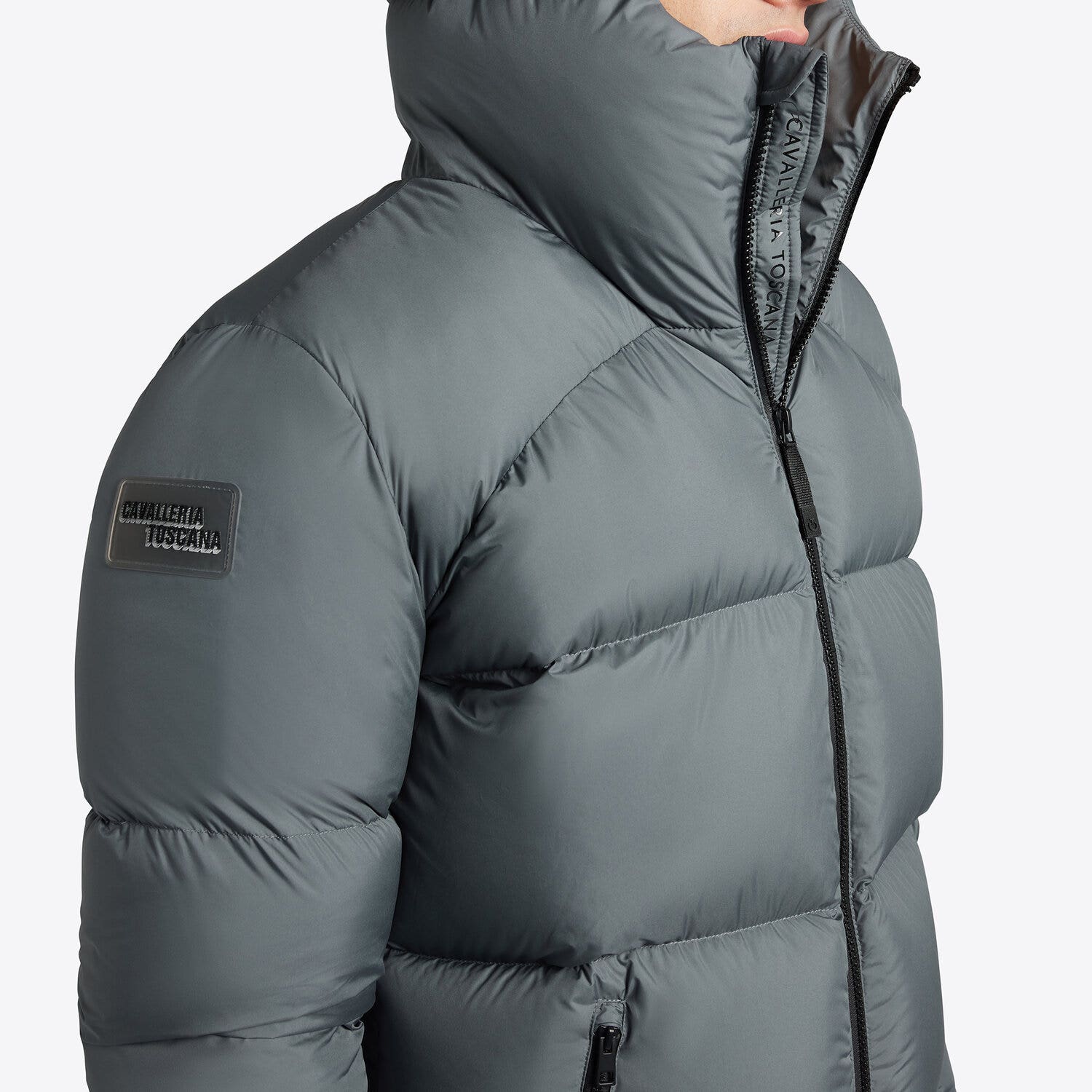 Cavalleria Toscana Cavalleria Toscana Men's Utility Down Jacket STORMY GREY-3
