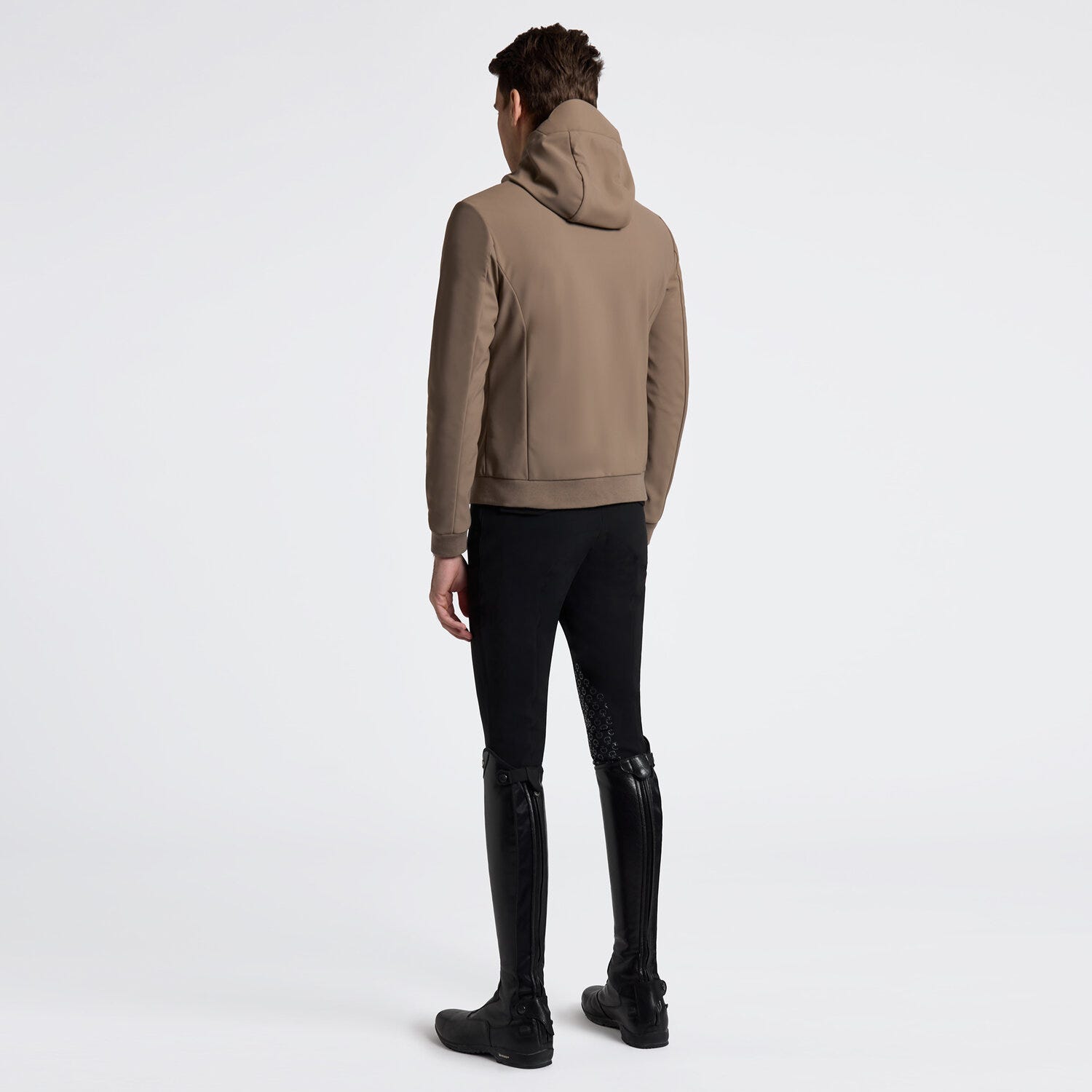 エルセーヌ　NEWゴージャス Cavalleria Toscana Men's Thermal Softshell Jacket with Hood