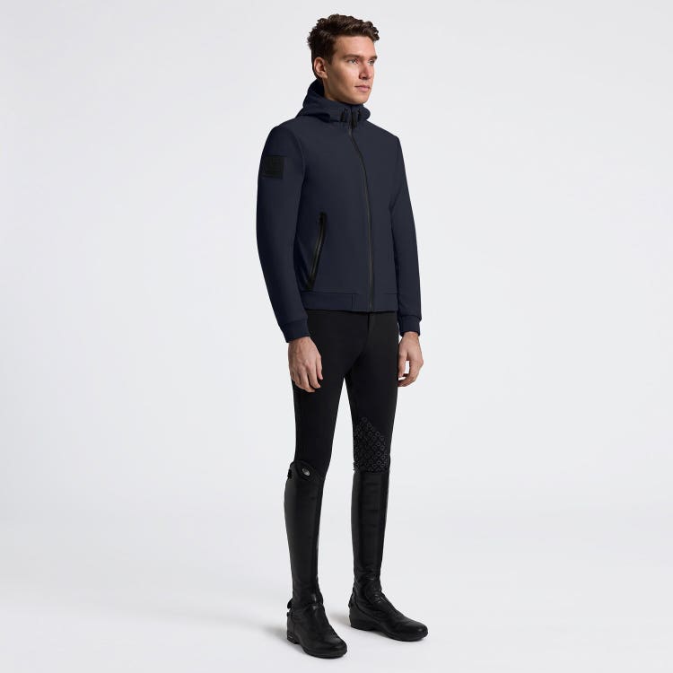 Cavalleria Toscana Men’s Thermal Softshell Jacket with Hood