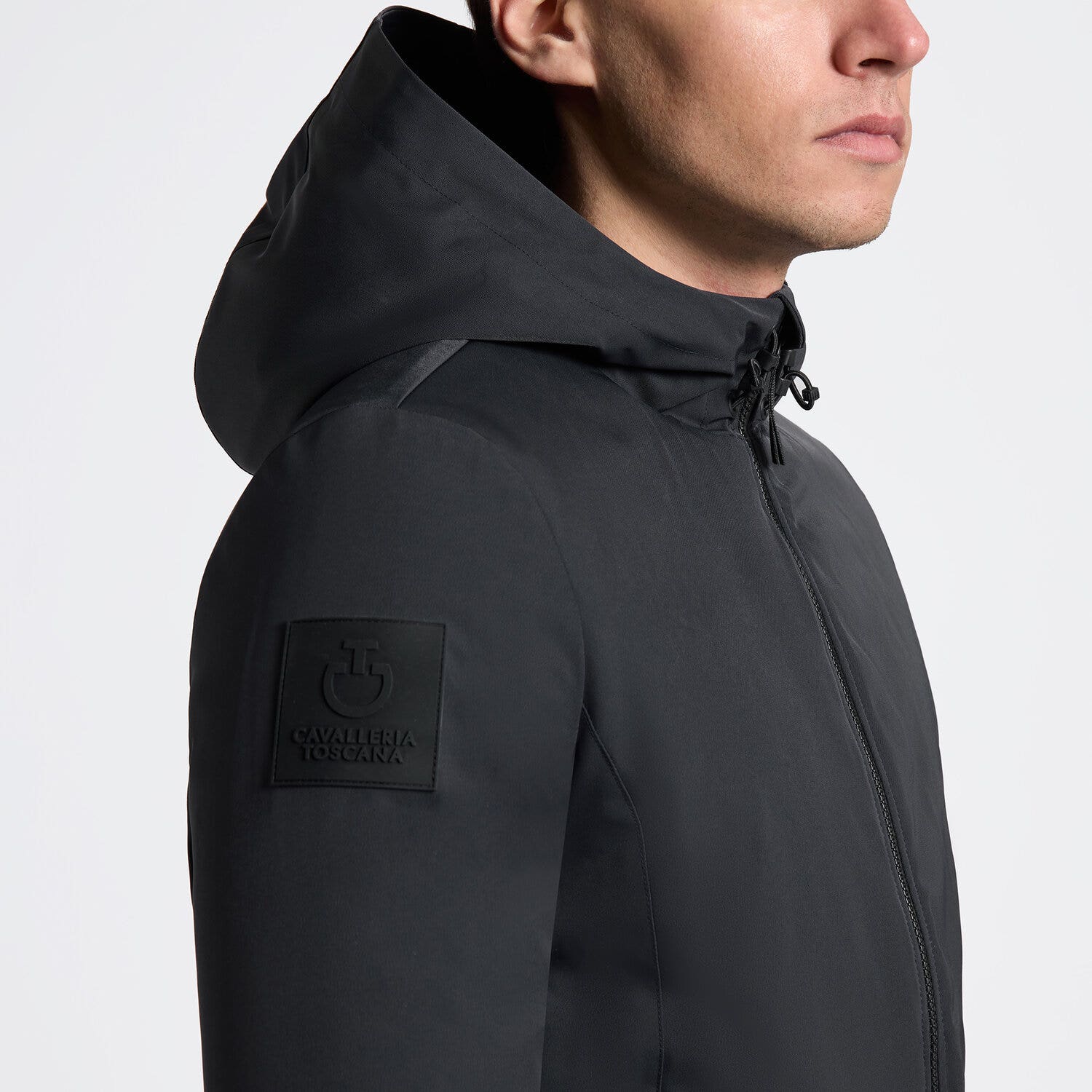 Cavalleria Toscana Men’s Cavalleria Toscana Technical Nylon Bomber Jacket Cavalleria Toscana NAVY-3