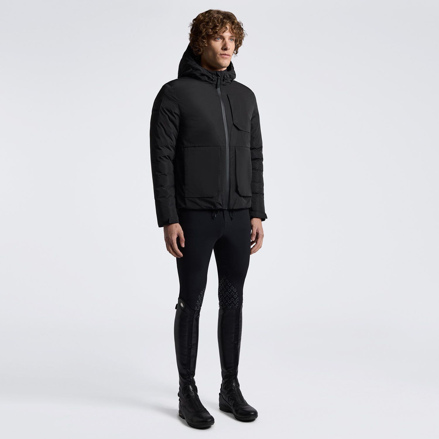 Cavalleria Toscana Men’s bomber jacket BLACK-1
