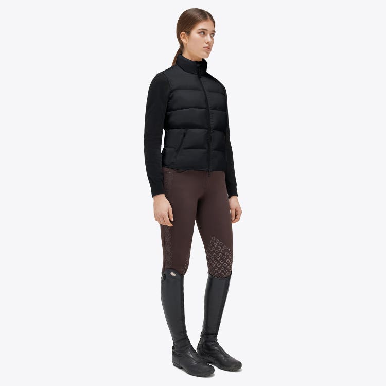 Cavalleria Toscana Piumino smanicato da donna BLACK-1