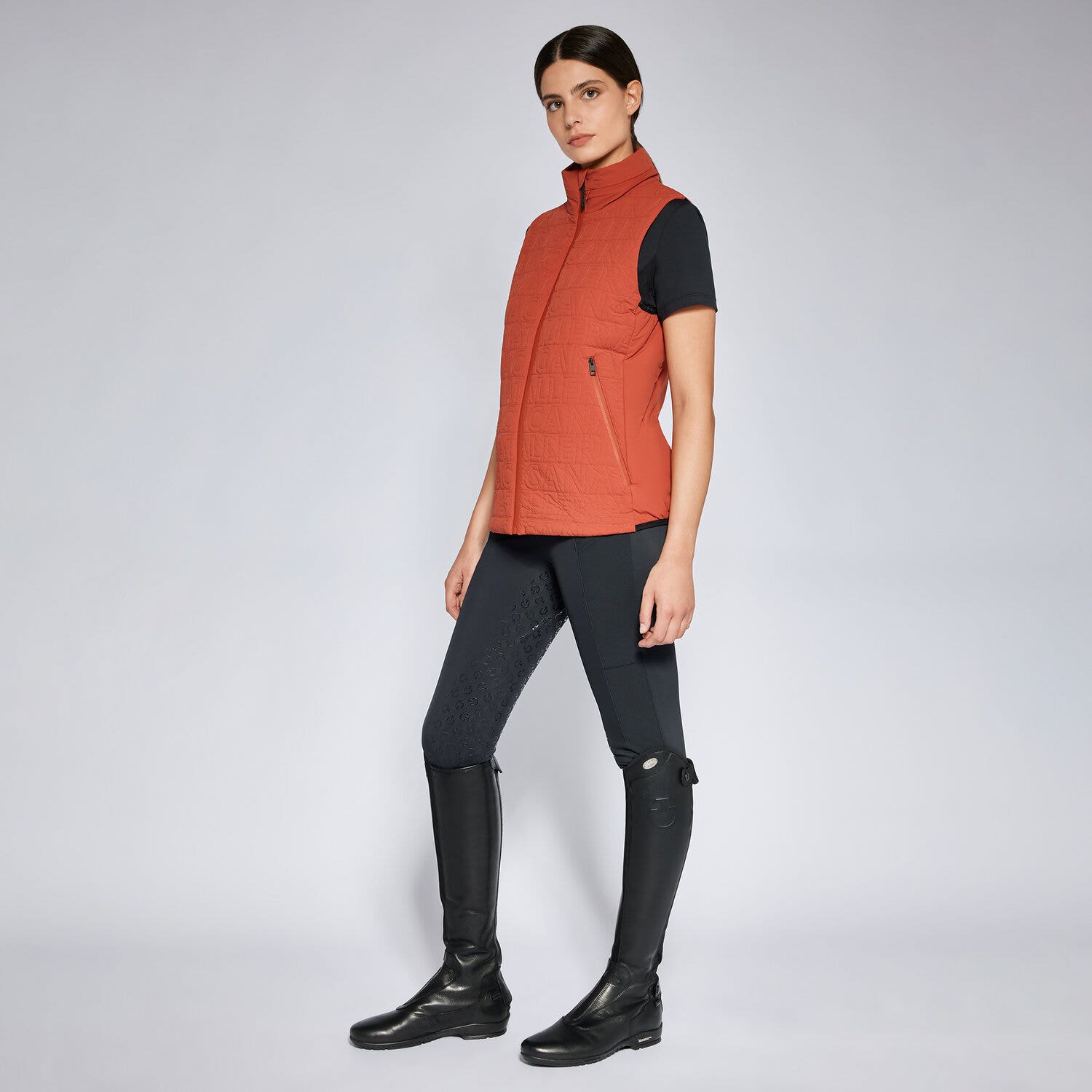 Cavalleria Toscana Women's lightweight vest EARTHENWARE-1