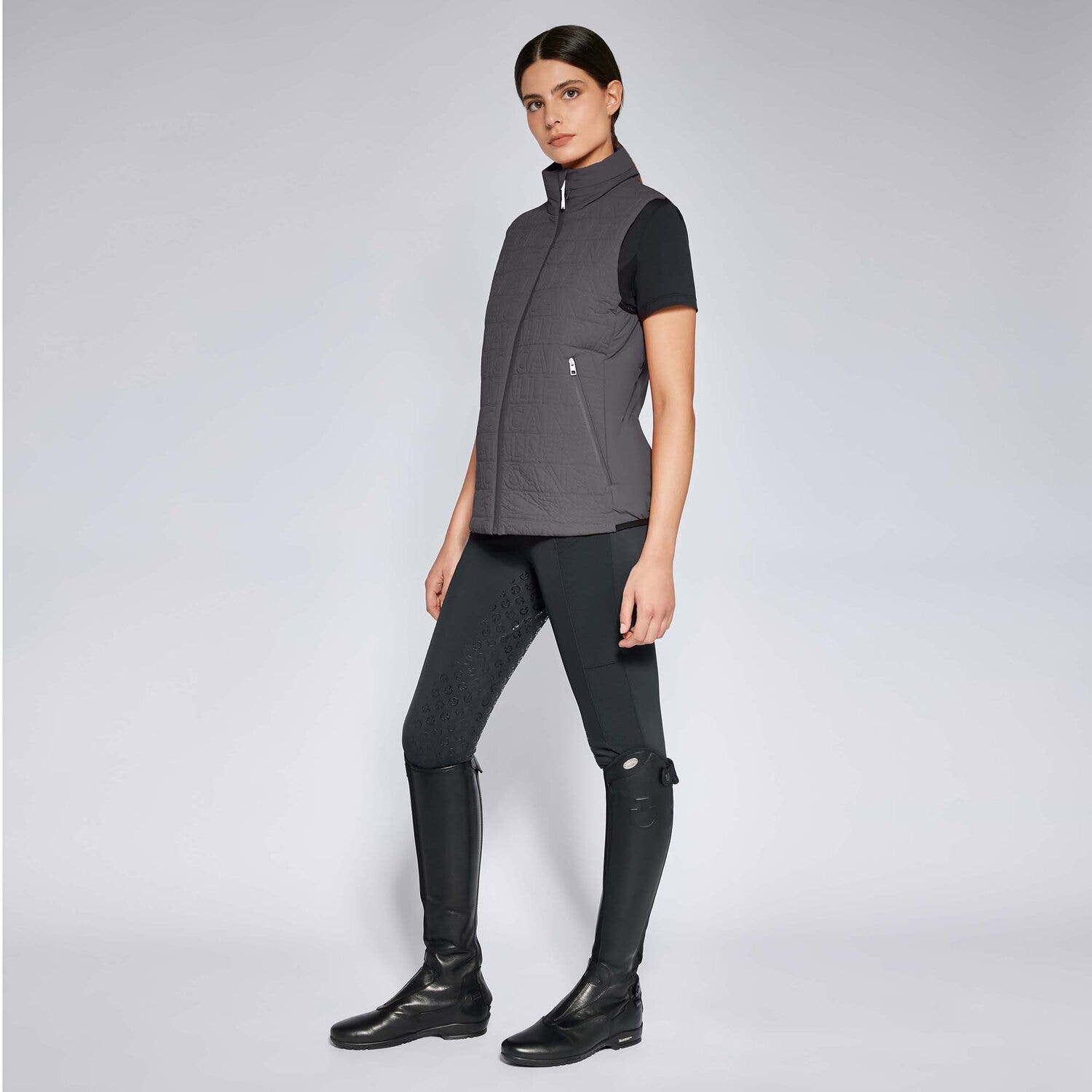 Cavalleria Toscana Women's lightweight vest ANTHRACITE GREY-1