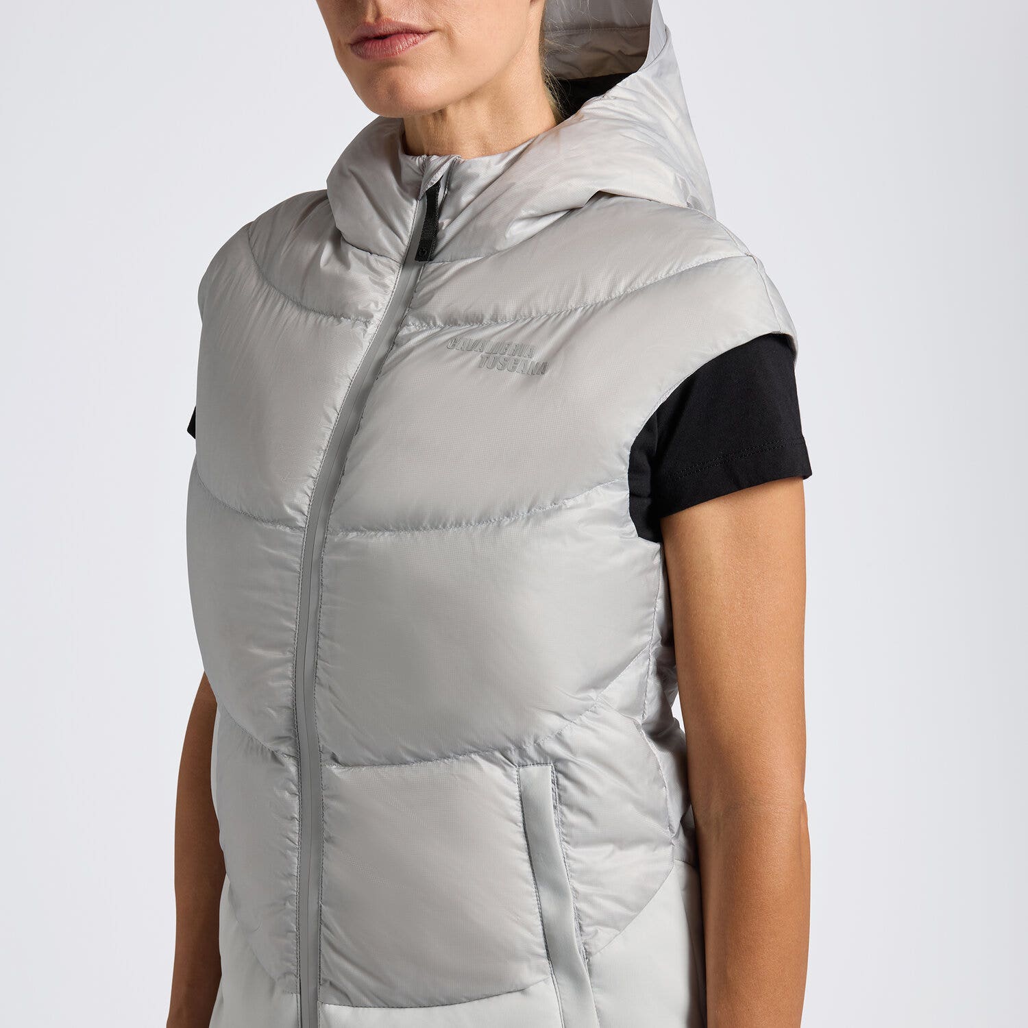 Cavalleria Toscana Cavalleria Toscana Women's Vest LIGHT GREY-3