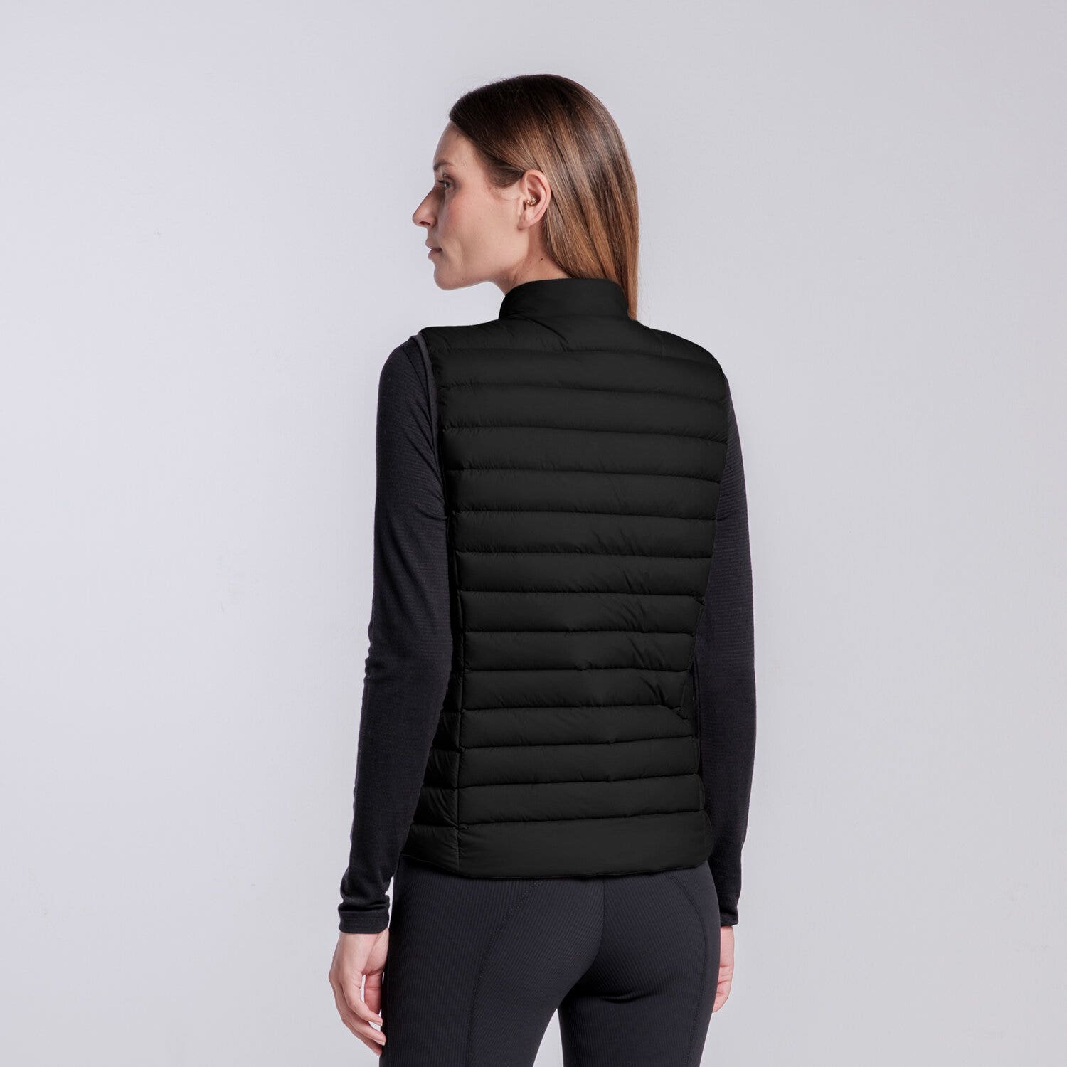 Cavalleria Toscana GILET LEGGERO IN NYLON DA DONNA BLACK-3