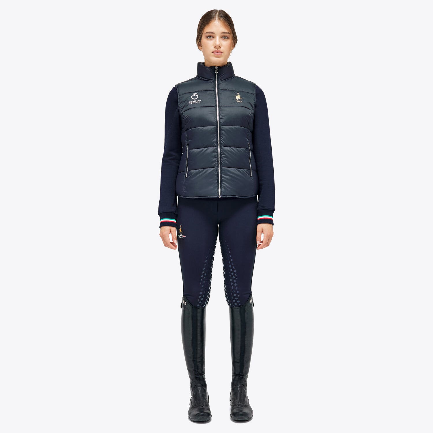 Cavalleria Toscana FISE Woman's Gilet NAVY-1