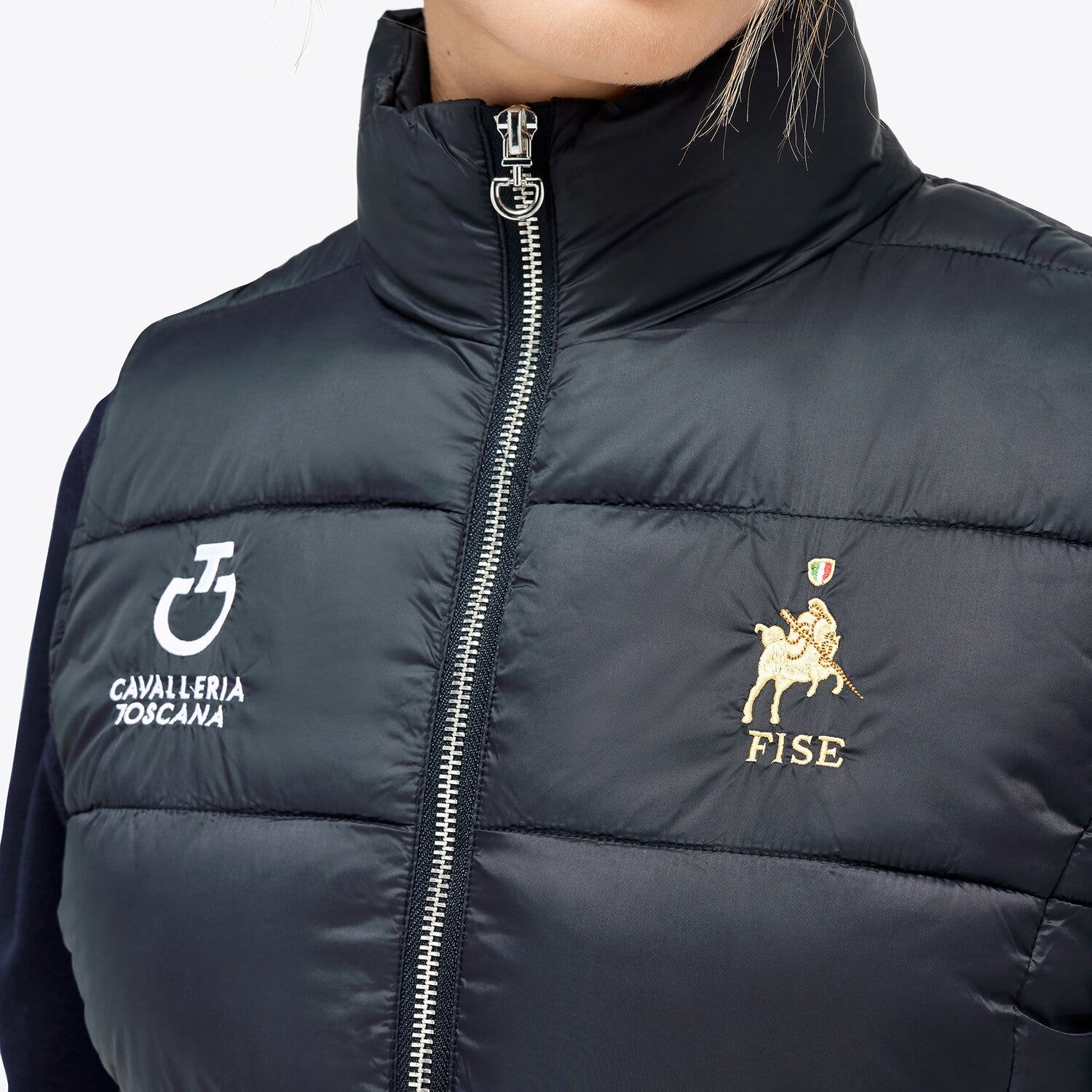 Cavalleria Toscana FISE Woman's Gilet NAVY-4
