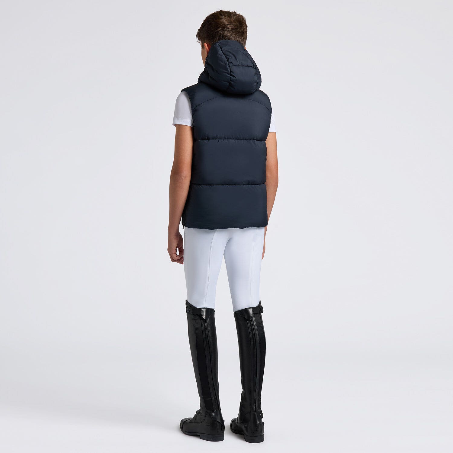 Cavalleria Toscana Cavalleria Toscana Unisex Young Riders Nylon Puffer Vest NAVY-2