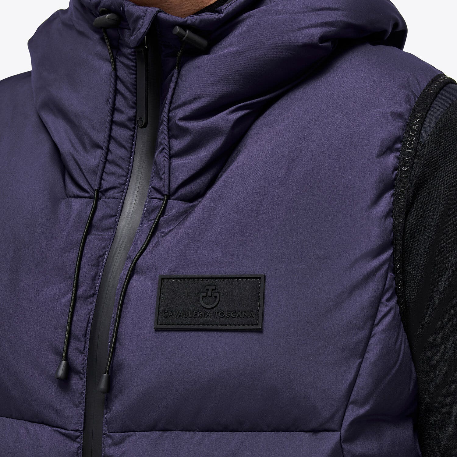 Cavalleria Toscana Men’s quilted nylon waistcoat NAVY-5