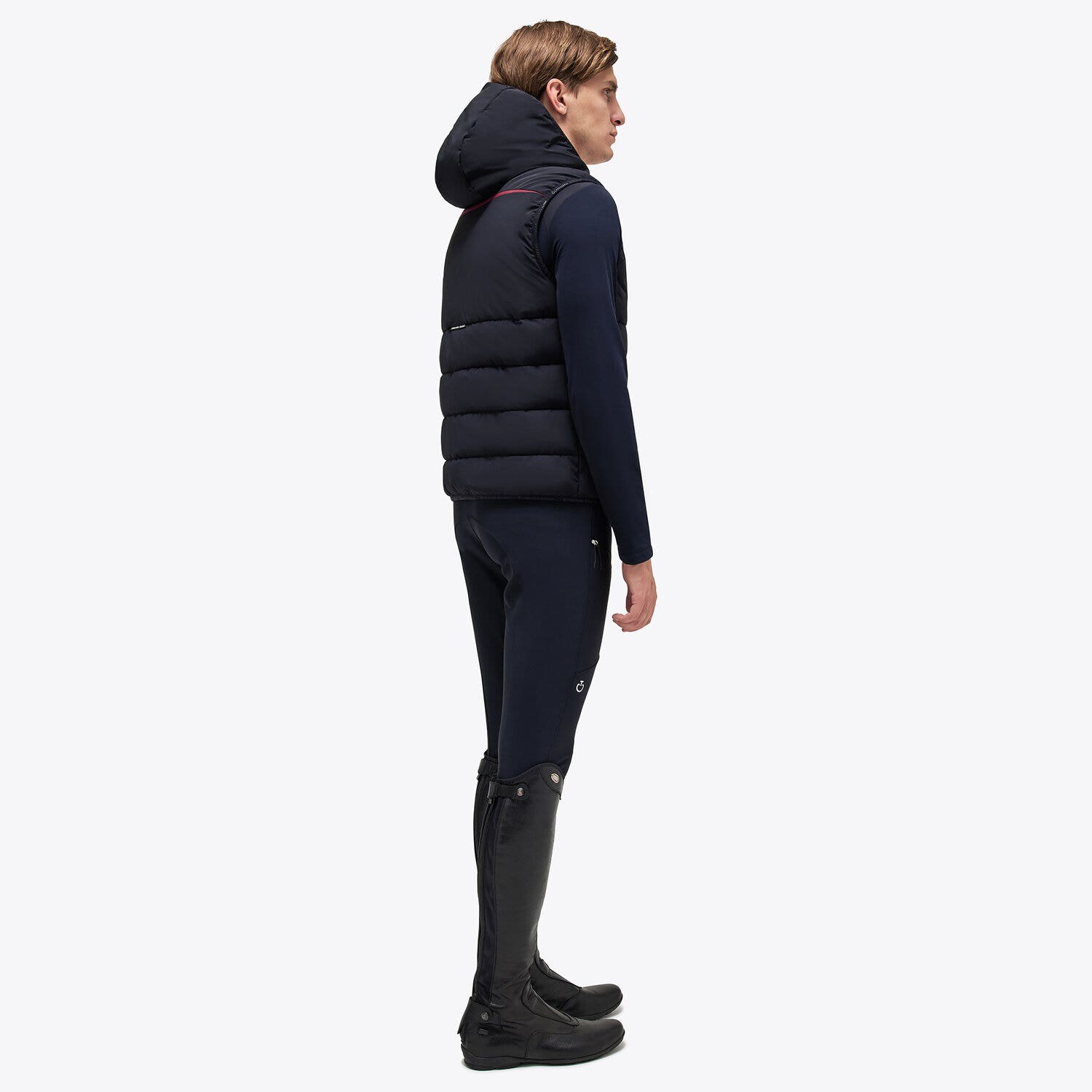 Cavalleria Toscana CT Academy men's nylon vest BLACK-3