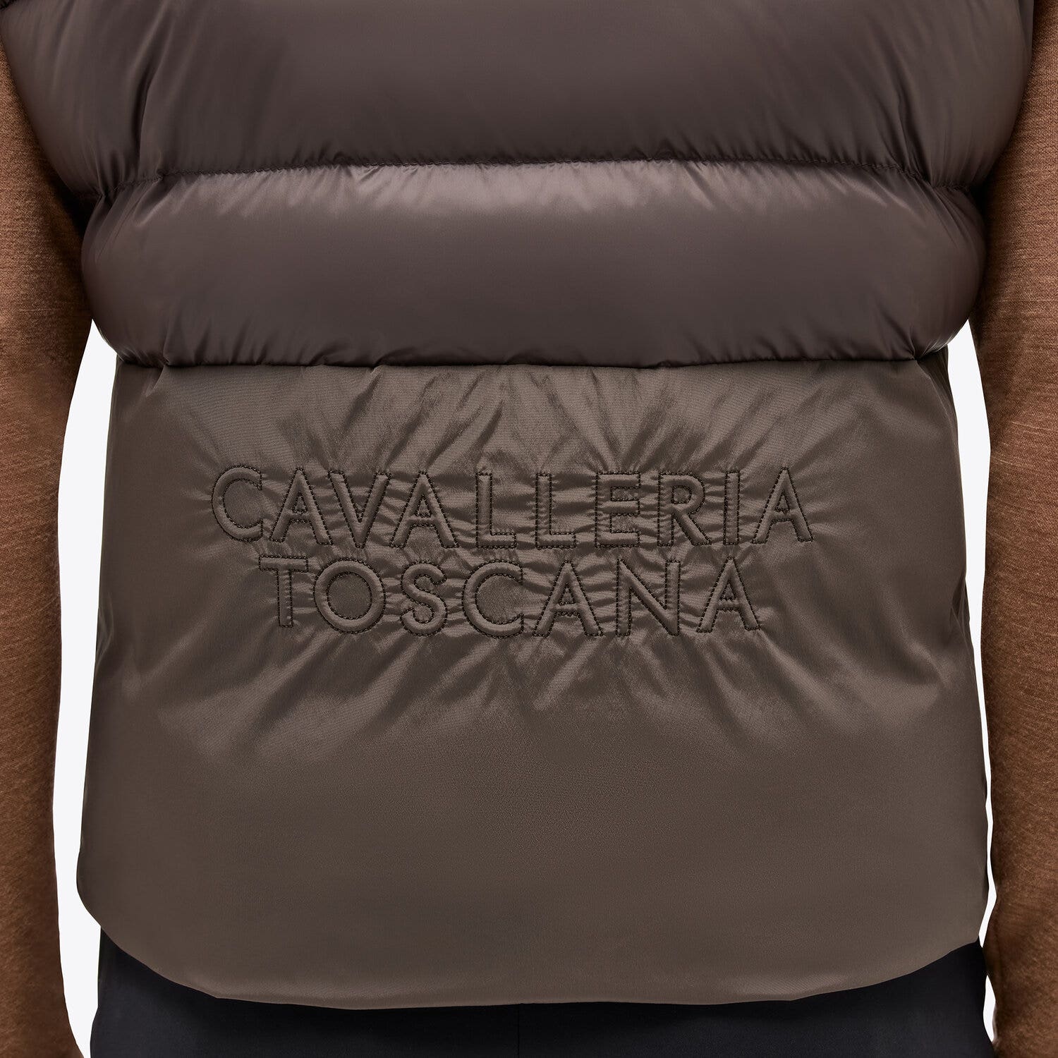 Cavalleria Toscana Men's sleeveless down jacket BLACK-3