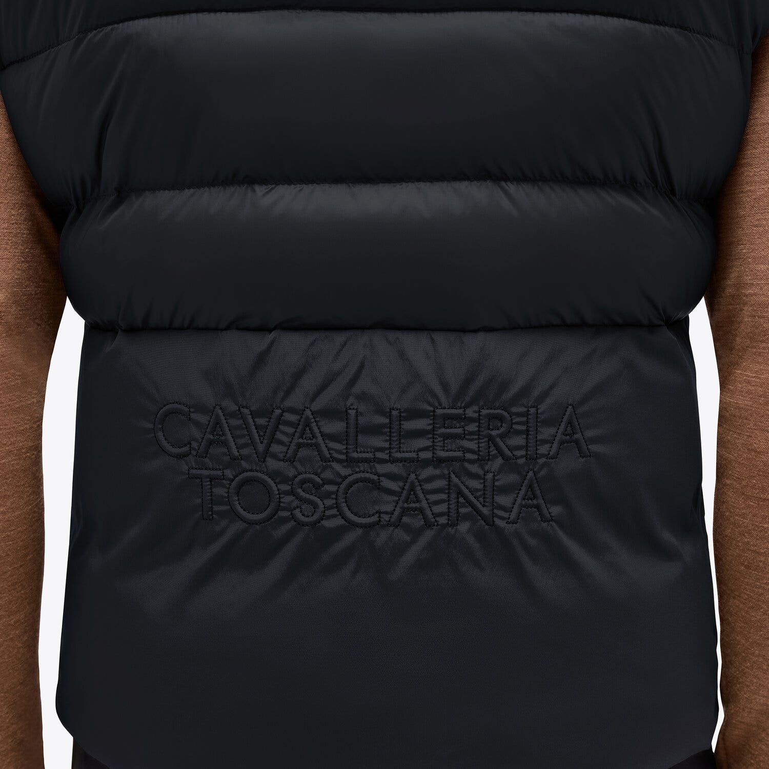 Cavalleria Toscana Men's sleeveless down jacket BLACK-3