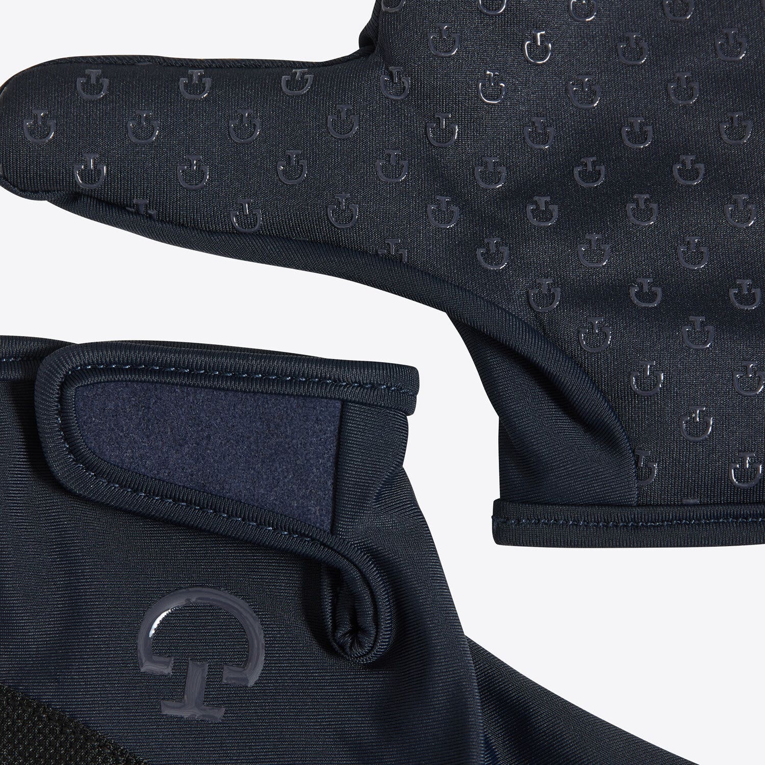 Cavalleria Toscana CT Mesh Grip Gloves DARK BLUE/BLACK-3