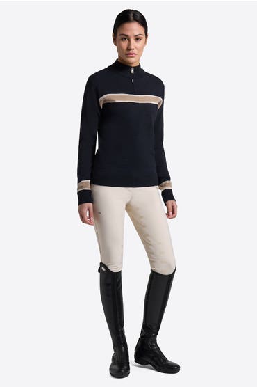 Rider's Gene Women's Wool Blend Crew Neck Sweater