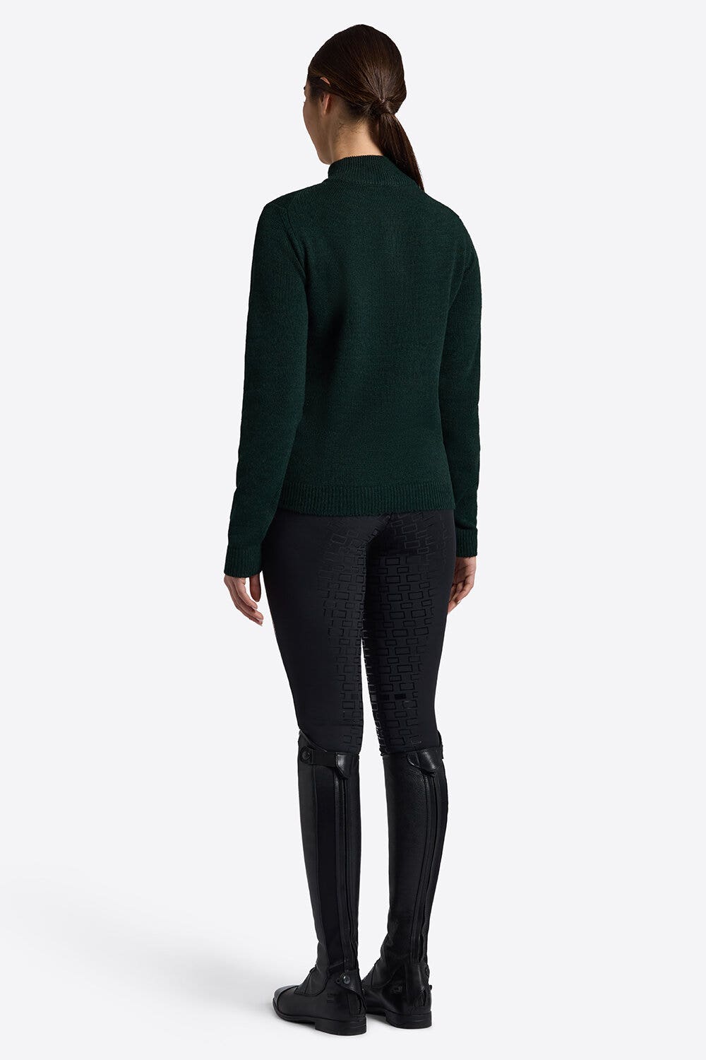 Rider's Gene Maglia in lana con mezza zip da donna DEEP FOREST-2