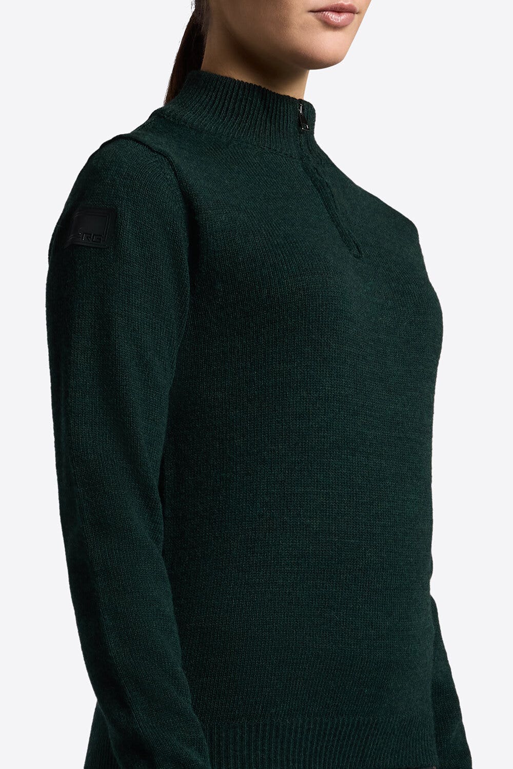 Rider's Gene Maglia in lana con mezza zip da donna DEEP FOREST-3