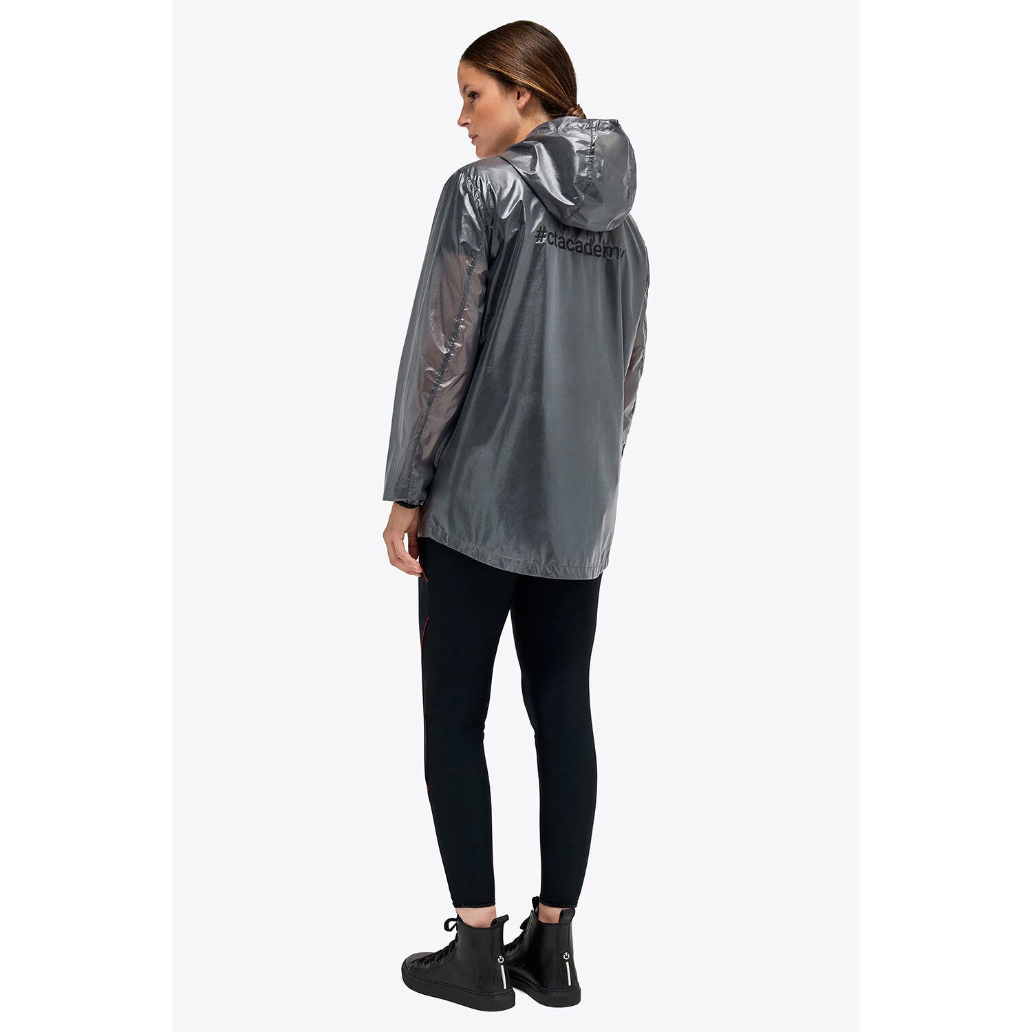 Cavalleria Toscana CT Academy unisex waterproof jacket Graphite Grey-3