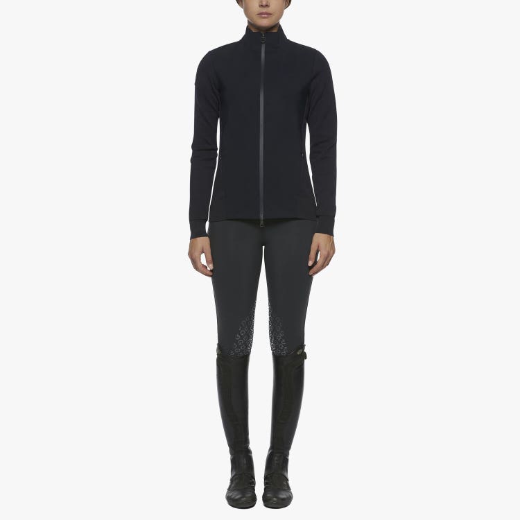 Cavalleria Toscana Women's jersey and cotton sweater NAVY-1