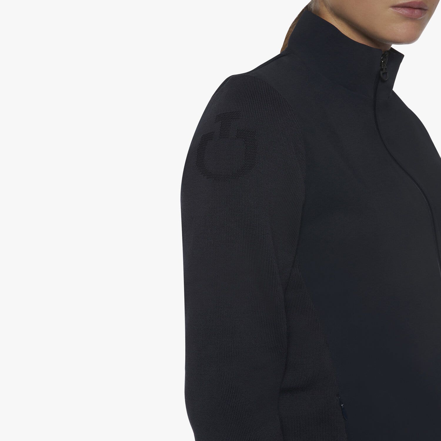 Cavalleria Toscana Women's jersey and cotton sweater NAVY-4