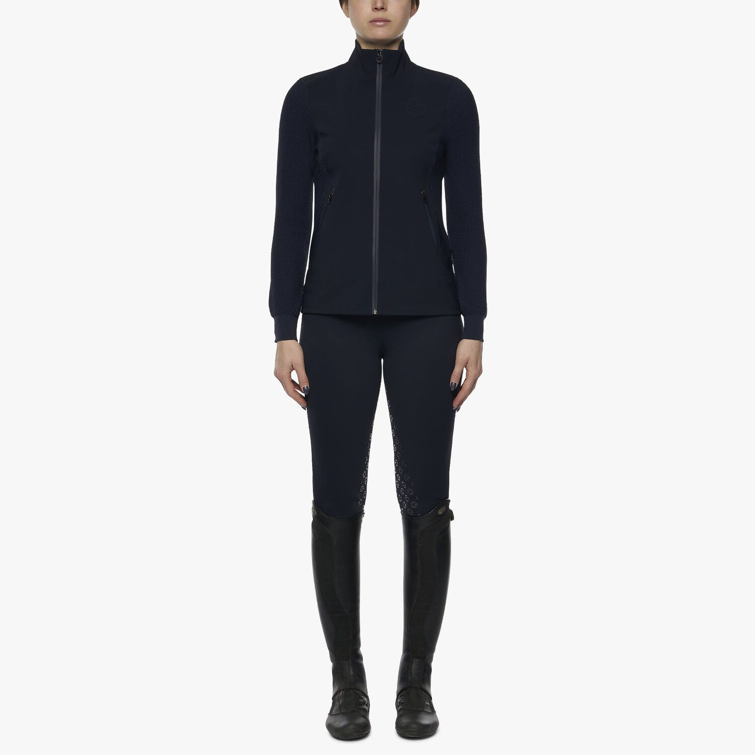 Women's jersey and tech knit sweater