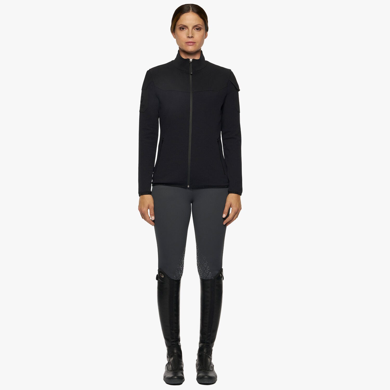 Women's tech knit and jersey jacket